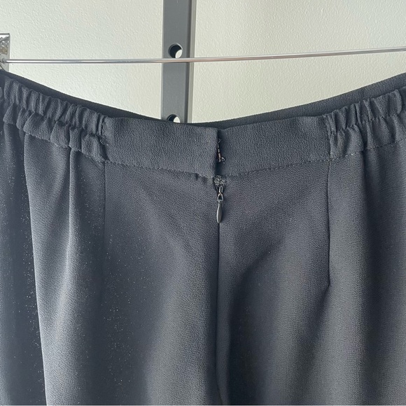 Tradition Front Slit Chiffon Palazzo Wide Leg Trouser Pants Flowy Whimsigoth - Picture 4 of 12